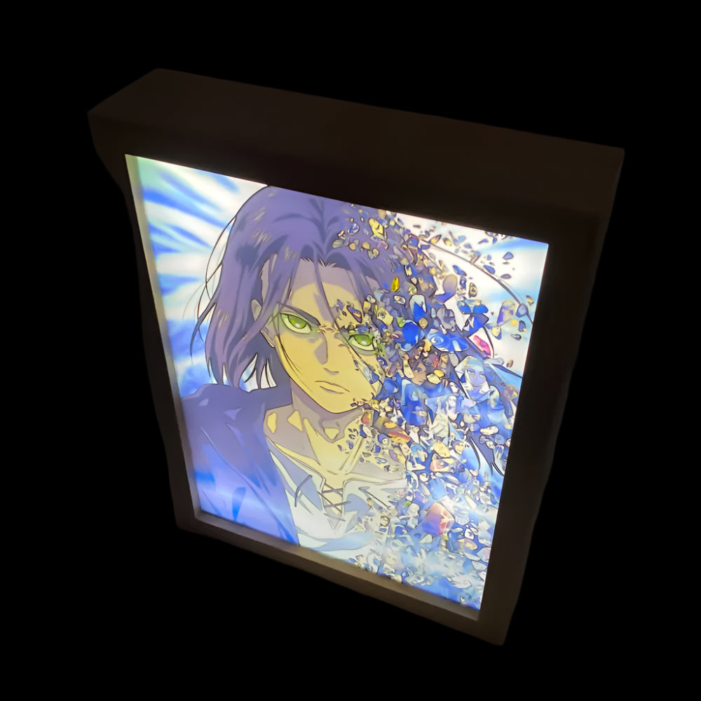 Wood-Framed Eren Yeager - ShopLess