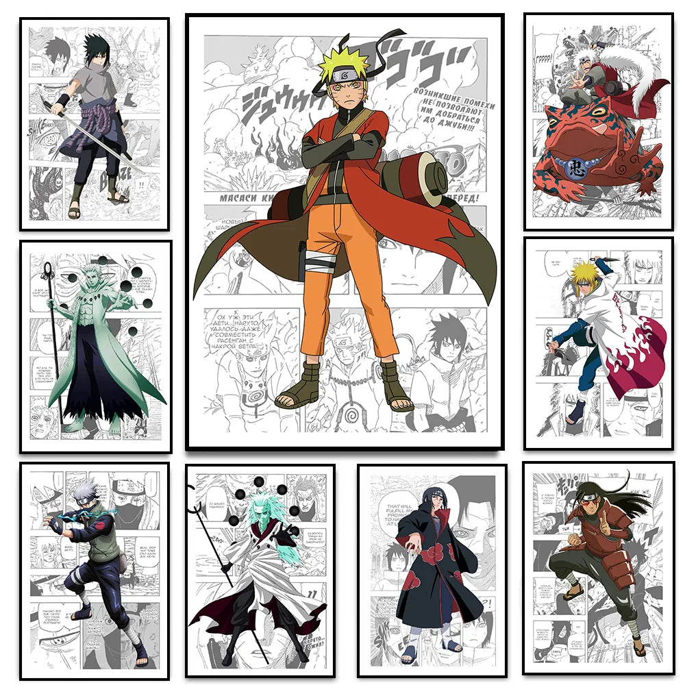 Naruto Manga Canvas - ShopLess