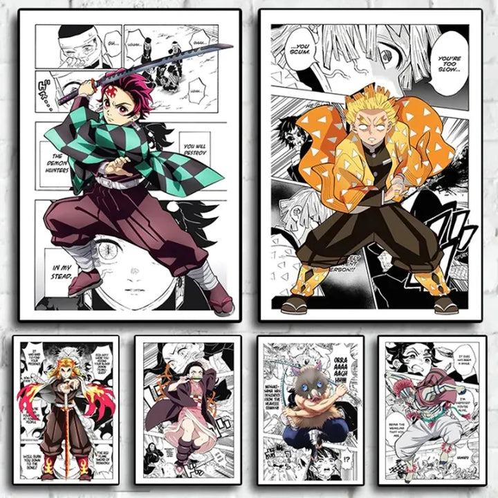 Demon Slayer Manga Canvas - ShopLess