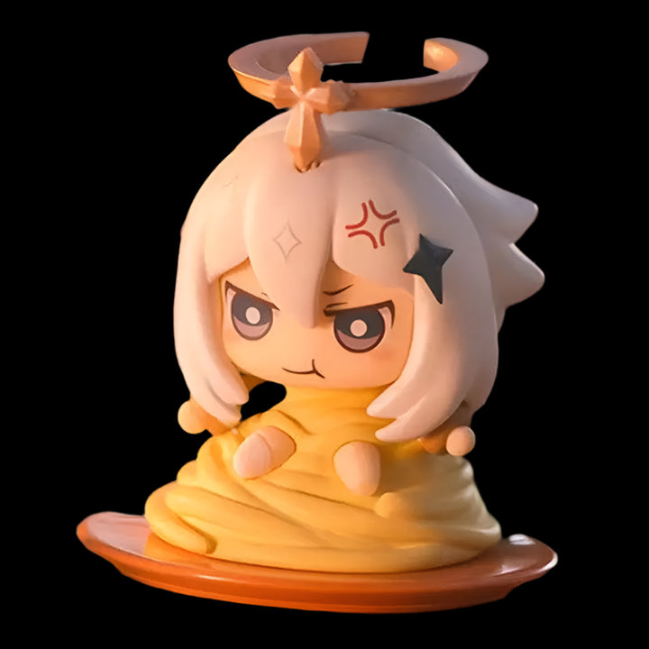 Hot 6pcs/set Genshin Impact Anime Figure Game Cartoon Aether Lumine Amber Venti Diluc Paimon Dolls Toy Kawaii Character  Gift - ShopLess