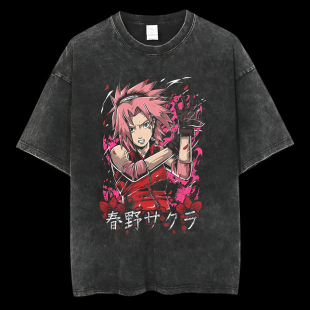 Washed RockLee T-shirt - ShopLess